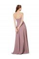 Best Strapless Chiffon Bridesmaid Dress with Notched Neckline Sydney