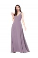 Best Long Chiffon Formal Bridesmaid Dress with Open Back Sydney