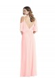 Best Cold Shoulder Draped Wrap Maxi Bridesmaid Dress Sydney