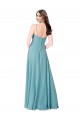 Best Draped Empire V-Neck Chiffon Bridesmaid Dress Sydney