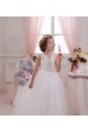 Best Ivory Ball Gown High Neck Floor Length Sleeveless Flower Girl Dress Sydney