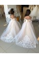 Best Ivory Ball Gown Sweetheart Chapel Train Long Sleeve Flower Girl Dress Sydney