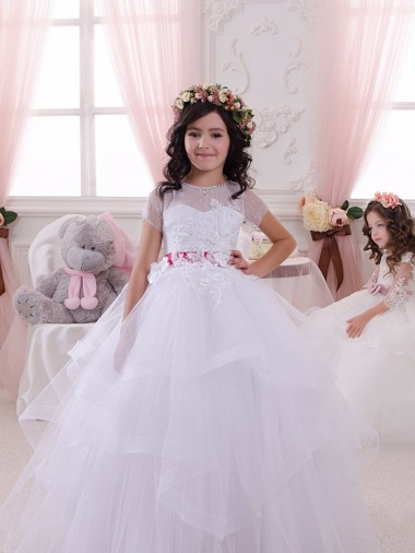 Best Ivory Ball Gown Sweetheart Floor Length Flower Girl Dress Sydney