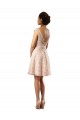 Best Short Knee Length Lace Bridesmaid Dress with Matching Chiffon Tie Sash Sydney
