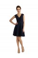 Best Short V-Neck Lace Cocktail Bridesmaid Dress with Illusion Back Sydney