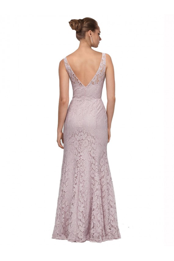 Best Lace V-Neckline Long Full Length Bridesmaid Dress / Prom Dress Sydney