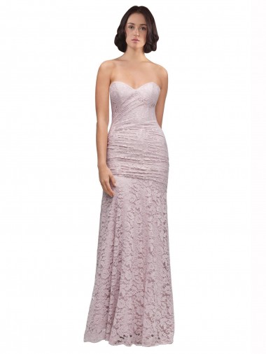 Best Floor Length Long Mermaid Lace Bridesmaid Dress / Prom Dress with Low Back Sydney