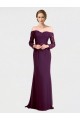 Best Full Length Long Bridesmaid Dress with Lace Off The Shoulder Bodice Sydney
