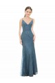 Best Deep V-Neck All Over Chantilly Lace Bridesmaid Dress with Criss Cross Open Back Sydney