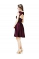 Best Short Knee Length Lace Cocktail Bridesmaid Dress with Square Neck Sydney