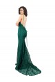 Best Black Tie Sleek Fishtail Shaped Long Lace Bridesmaid Dress / Prom Dress Sydney