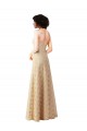Best Lace A-Line Long Bridesmaids Dress with Satin Waistband Sydney