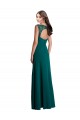 Best Long A-Line Lace and Chiffon Bridesmaid Dress with Open Back Sydney