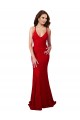 Best Low Back V-Neckline Floor Length Formal Lace Bridesmaid Dress / Prom Dress Sydney