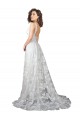 Best Plunging V-Neckline Wedding Dress with Slit Sydney