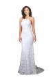 Best Mermaid Fitted High Neck Low Back Fishtail Wedding Dress Sydney