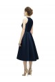 Best Halter Neck Short Tea Length Sleeveless Satin Bridesmaid Dress Sydney