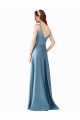 Best Classic Satin V-Neck A-Line Bridesmaids Dress with Pockets Sydney