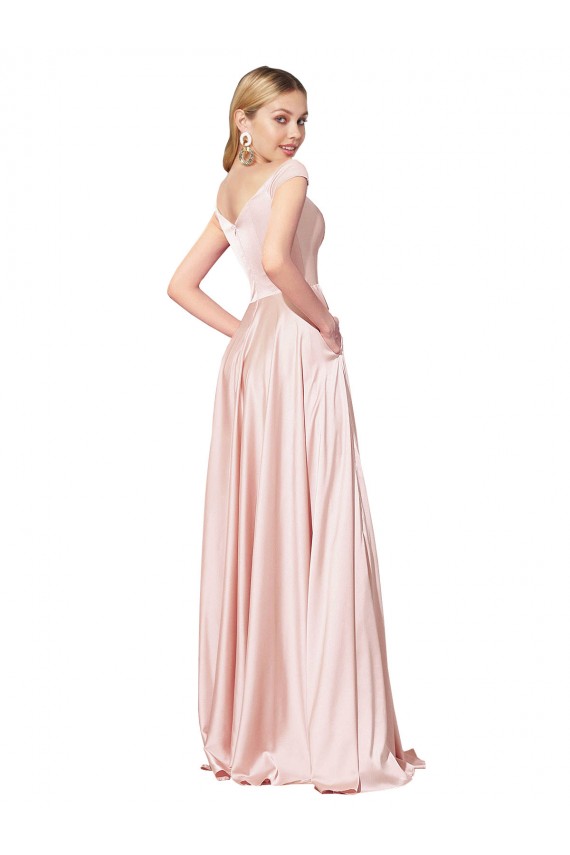 Best A-Line Off the Shoulder Sweetheart Formal Satin Bridesmaid Dress / Prom Dress Sydney