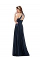 Best Long Formal Satin Bridesmaid Gown with Halter Neckline Sydney