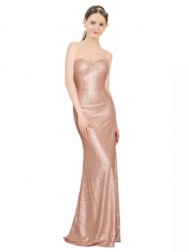 Best Sweetheart Full Length Long Formal Sequin Bridesmaid Dress / Prom Dress Sydney