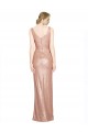 Best Draped V-Neck Striking Sheath Floor Length Formal Sequin Bridesmaid Dress / Prom Dress Sydney