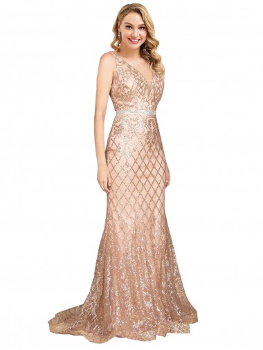 Best Sleek Long Mermaid Formal Sparkling Sequin Bridesmaid Dress / Prom Dress Sydney
