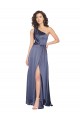Best Draped Formal Silky Satin Bridesmaid Dress / Prom Dress with Tied Waist Sydney