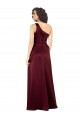 Best One Shoulder Formal Silky Satin Bridesmaid Dress / Prom Dress with Subtle Pleats Sydney