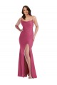 Best Cowl-Neck Open Tie-Back Formal Silky Satin Mermaid Bridesmaid Dress / Prom Dress with Frong Slit Sydney