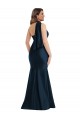 Best Scarf Neck One Shoulder Formal Silky Satin Mermaid Bridesmaid Dress / Prom Dress with Front Slit Sydney