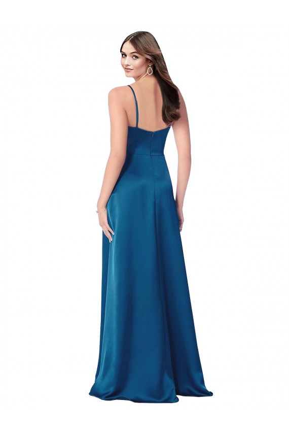 Best Cowl Neck Salky Satin Bridesmaid Dress / Prom Dress Sydney