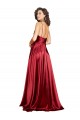 Best Cowl Neckline Long Formal Silky Satin Bridesmaid Dress / Prom Dress with Spaghetti Straps Sydney
