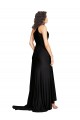 Best Floor Length One Shoulder Formal Silky Satin Bridesmaid Dress / Prom Dress with Side Slit Sydney