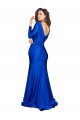 Best Deep V-Neck Long Sleeves Formal Silky Satin Bridesmaid Dress / Prom Dress Sydney