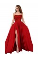 Best Lace Over Bodice Long Spandex Bridesmaid Dress / Prom Dress with Slit Sydney