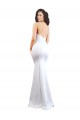 Best Fishtail Shape Spaghetti Straps Open Back Formal Crepe Bridesmaid Dress / Prom Dress with Ruffles Sydney