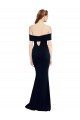 Best Off the Shoulder Fitted Formal Crepe Bridesmaid Dress / Prom Dress with Back Cut Out Sydney