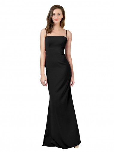 Best Fit and Flare Slim Formal Crepe Bridesmaid Dress / Prom Dress with Cutout Back Sydney