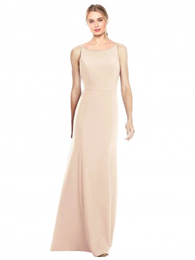 Best V-Spaghetti Strap Open Back Bateau Neck Trumpet Bridesmaid Dress / Prom Dress Sydney