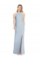Best High Neck Backless Formal Crepe Trumpet Bridesmaid Dress Sydney