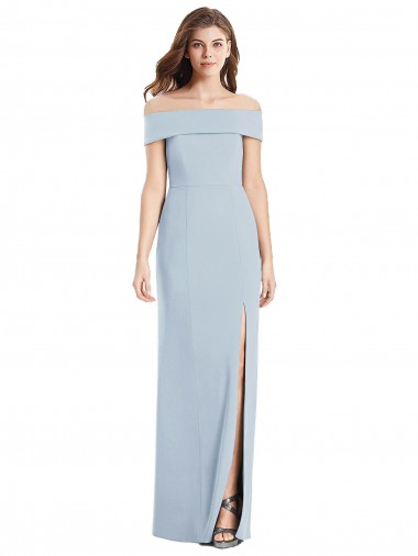 Best Cuffed Off the Shoulder Long Trumpet Bridesmaid Dress / Prom Dress Sydney