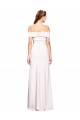 Best Criss Cross Off the Shoulder Formal Crepe Bridesmaid Dress / Prom Dress with Side Slit Sydney