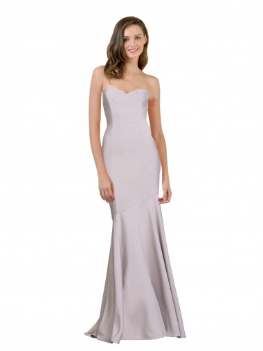 Best Crepe Mermaid Bridesmaid Dress / Prom Dress with Low Back Sydney