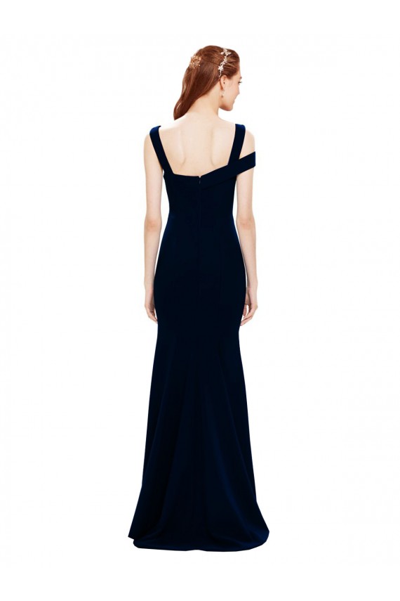 Best Sleeveless Formal Crepe Mermaid Bridesmaid Dress / Prom Dress with Side Slit Sydney