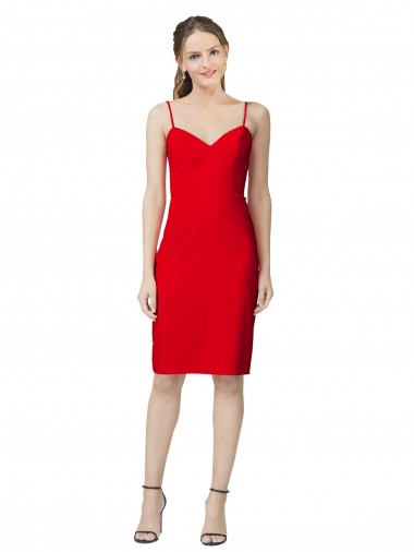 Best Sleeveless Sheath Sweetheart Neckline Formal Crepe Bridesmaid Dress / Prom Homecoming Dress Sydney