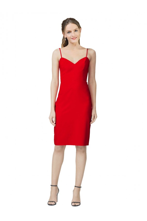 Best Sleeveless Sheath Sweetheart Neckline Formal Crepe Bridesmaid Dress / Prom Homecoming Dress Sydney