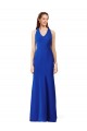 Best Halter V-Neck Long A-Line Formal Crepe Bridesmaid Dress / Prom Dress Sydney