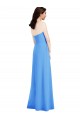 Best Strapless Pleated Skirt Crepe Bridesmaid Dress / Prom Dress with Pockets Sydney