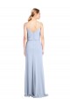 Best Feminine Cowl Neck Slim Floor Length Stretch Formal Crepe Bridesmaid Dress / Prom Dress Sydney